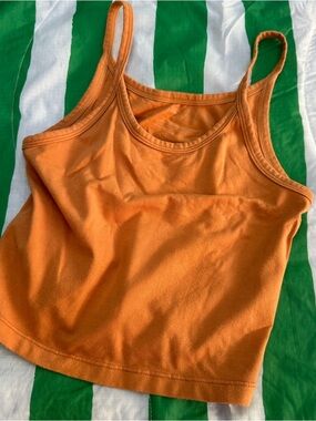 ARQ cropped tank size small tangerine